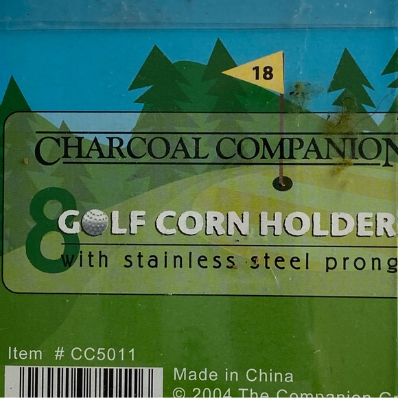 Golf Corn Holders set of 4 (8 total) Brand New NIB Balls Stainless Steel Prongs - Picture 7 of 10